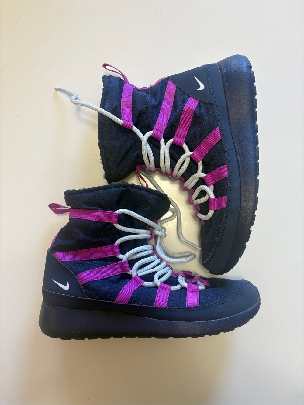 Nike Kids Winter Boot - Navy & Magenta (Size 4.5)